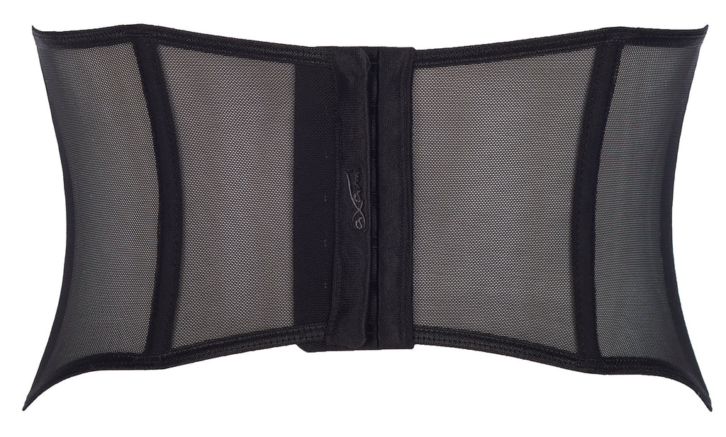Sheer Lace-Up Waist Cincher Axami Peanut Tarte